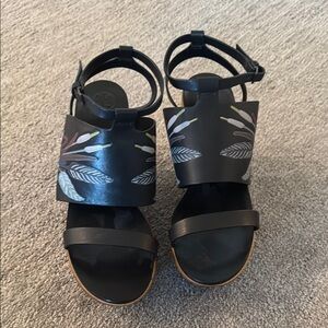 Tory Burch 4.5 inch wedge sandals. LIKE NEW condition - wore only one time.